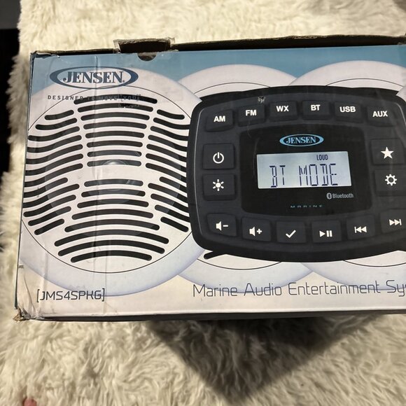 JENSEN Marine Entertainment System AM/FM Bluetooth with 4 Speakers JMS4SPKG NOB - Picture 8 of 8